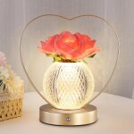 Trkk - lampe tactile en forme de rose - lampe de table rechargeable sans fil - 3 couleurs - petite veilleuse ... Trkk - lampe tactile en forme de rose - lampe de table rechargeable sans fil - 3 couleurs - petite veilleuse ...