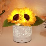 Trkk - lampe tactile en forme de tournesol - lampe de table sans fil rechargeable - 3 couleurs - intensité ... Trkk - lampe tactile en forme de tournesol - lampe de table sans fil rechargeable - 3 couleurs - intensité ...