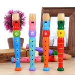 Trompette en bois coloré de 20cm, 1 pièce, jouet bugle, instrument de musique pour enfants, jouets educatifs, ... Trompette en bois coloré de 20cm, 1 pièce, jouet bugle, instrument de musique pour enfants, jouets educatifs, ...