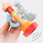 Trompette en bois, corne de bugle, jouets educatifs d'art musical préscolaire, cadeau d'anniversaire Trompette en bois, corne de bugle, jouets educatifs d'art musical préscolaire, cadeau d'anniversaire