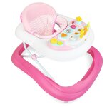 Trotteur pour bbs, centre d'activits pour bbs, motif rose avec les jouets, tranche d'ge: 6 a 18 ...