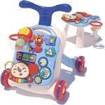 Trotteur bébé evolutif 3 en 1 - haopyou - vitesse réglable - bretelle de marche - bleu Trotteur bébé evolutif 3 en 1 - haopyou - vitesse réglable - bretelle de marche - bleu