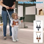 Trotteur polyvalent pour bébé de 8 a 24 mois - traction manuelle / dos, support amovible, ceinture de ... Trotteur polyvalent pour bébé de 8 a 24 mois - traction manuelle / dos, support amovible, ceinture de ...