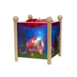 Trousselier - 4364 12v - lanterne magique - elmer - bois naturel vernis - naturel - 12 v