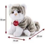 Trudi - chaton brad blanc / gris