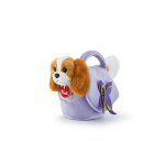 Trudi - chien dans sac lila avec papillon