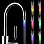 Trust - cuisine economiseur d'eau robinet nouveau 7 couleurs changement automatiquement led lumire pommeau ...
