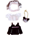 Trust - vtements de poupe en peluche de 20 cm, couvre - chef lche, chemise blanche, jupe noire, sac ...