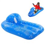 Tube de neige gonflable pour enfant, bleu, pour le ski, la voiture, le snowboard