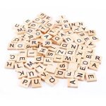 Tuiles en bois - boh - scrabble - 100 pièces - lettres et nombres - jouet educatif Tuiles en bois - boh - scrabble - 100 pièces - lettres et nombres - jouet educatif