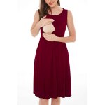 Tunique d'allaitement a rayures pour femme enceinte, robe en y confortable, a la mode, et