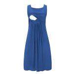 Tunique d'allaitement a rayures pour femme enceinte, robe en y confortable, a la mode, et
