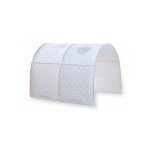 Tunnel de lit enfant coloris gris motif etoiles