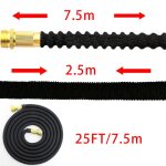 Tuyau d'arrosage extensible - noyau en latex a 4 couches de rsistance suprieure robuste - connecteurs ...