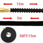 Tuyau d'arrosage extensible - noyau en latex a 4 couches de rsistance suprieure robuste - connecteurs ...