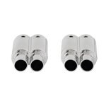 Tuyau d'echappement double sortie pour voitures de course rc 1 / 10, 2 pices en plastique