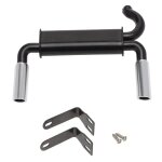 Tuyau d'echappement en mtal pour voiture a chenilles 1 / 10 rc, traxxas trx4 axial scx10 90046, pices ...