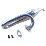 Tuyau d'echappement de remplacement pour hsp 94050, 1:5, argent, pi�ce de rechange pour voiture de loisir ...