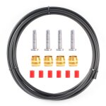 Tuyau de frein a disque hydraulique de vlo, ensemble d'aiguilles a huile, tube d'huile, insertion de ...