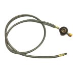 Tuyau de po�le de camping avec adaptateur de tuyau de propane, r�servoir de propane durable 7mm