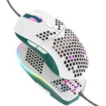 Tweh - souris de jeu filaire, souris lgre en nid d'abeille 69g avec 6400 dpi, souris de jeu usb programmable ...