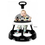Twinky� babywalker 3 - en - 1 noir trotteur b�b� evolutif & luxe trottinette, tapis pieds & poign�e ...