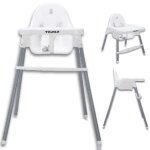 Twinky chaise haute bb eco evolutive, pliable & rglable sige repas confort de 6 mois a 3 ans blanc ...