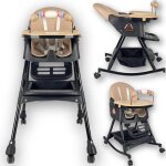 Twinky chaise haute maxi swing bb, enfant, et tout - petit - noir - chaise haute pliable, poussette ...