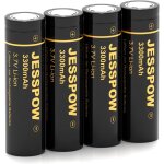 Tye - 3. 7v piles rechargeables batteries, 3300 mah batteries haute capacit pour lampe frontale led, ...