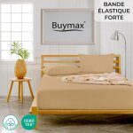Tzf - ® lot de 2 draps - housses 80 x 200 cm en jersey 100% coton, hauteur de matelas jusqu' 25 cm, ...