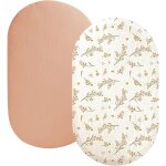 Tzf - 2pcs drap housse couffin, drap housse nacelle drap housse berceau drap housse 70x35cm matelas nacelle ...