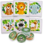 Tzf - lot de 6 gants de toilette magiques - serviette magique - cadeau pour enfant - tombola (lot de ...