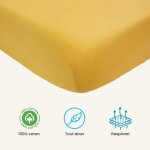 Tzf - - drap housse bébé - 100% coton - label oeko - texâ® - jersey extensible - moutarde - 60x120 cm ... Tzf - - drap housse bébé - 100% coton - label oeko - texâ® - jersey extensible - moutarde - 60x120 cm ...
