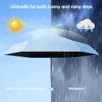 Tzf - mini parapluie pliable - parapluie de voyage compact anti - uv, coupe - vent, avec housse capsule ... Tzf - mini parapluie pliable - parapluie de voyage compact anti - uv, coupe - vent, avec housse capsule ...