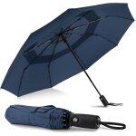 Tzf - parapluie automatique piant, 42 inch parapluie compact rsistant au vent, umbrella pliable solide ...