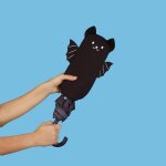 Tzf - parapluie batumbrella couleur noir imprims chauves - souris nylon