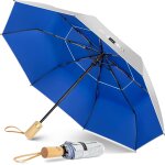 Tzf - parapluie pliant anti uv, parapluies compact automatique anti tempte, petit ombrelle soleil solide ...