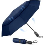 Tzf - parapluie pliant coupe - vent, pour voyage, automatique, grand parapluie rsistant au vent avec ...