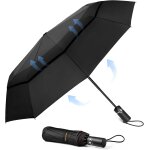 Tzf - parapluie pliant coupe - vent, pour voyage, automatique, grand parapluie résistant au vent avec ... Tzf - parapluie pliant coupe - vent, pour voyage, automatique, grand parapluie résistant au vent avec ...