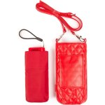 Tzf - - parapluie pliant femme elgant, fin et ultra lger, avec sac smarthphone. tissu pongee light. ...