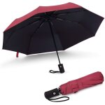 Tzf - parapluies pliants femme, rsistant au vent tempete voyage petit parapluie compact automatique ...