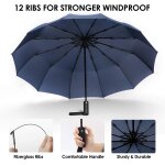 Tzf - parapluies pliants femme, rsistant au vent tempete voyage petit parapluie compact automatique ...