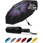 Tzf - parapluie pliant rsistant au vent - ouverture automatique facile - parapluie compact et durable, ...