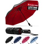 Tzf - parapluie pliant rsistant au vent - ouverture automatique facile - parapluie compact et durable, ...