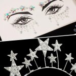 Tzf - serre - tête etoiles bandeau de cheveux paillettes et strass avec autocollant visage etoiles argent ... Tzf - serre - tête etoiles bandeau de cheveux paillettes et strass avec autocollant visage etoiles argent ...