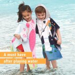 Tzf - serviette de bain et de plage en coton doux pour enfants - absorbante - pour piscine et piscine ...