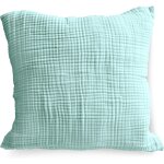 Tzf - taie d'oreiller en mousseline bio 30 x 30 cm - certifi Ökotex - taie d'oreiller en mousseline ...