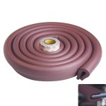 U type coin de table en verre pare - chocs de protection, marron