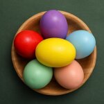 ¿ufs de simulation en bois naturel, bricolage cr�atif, d�corations d'�ufs de p�ques, cadeau artisanal ...