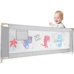 Ulteronixshop - barriere de s�curit� enfant lit pliable portable 180cm, barriere de lit lev�e et abaiss�e ...